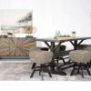 Sequoia Counter Height Dining Table & 6 Stools In Espresso