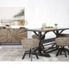 Sequoia Counter Height Dining Table & 4 Stools In Espresso