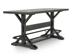 Sequoia Counter Height Dining Table, 4 Stools & Bench In Espresso