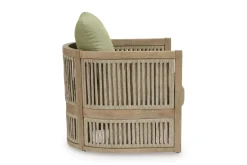 Serena Shores Outdoor Lounge Chair In Beige/Green, Set Of 2