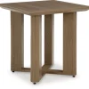 Serene Bay Outdoor End Table In Dark Brown