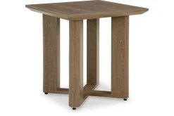 Serene Bay Outdoor End Table In Dark Brown