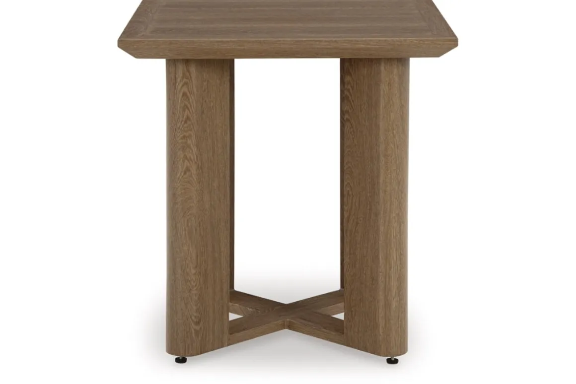 Serene Bay Outdoor End Table In Dark Brown