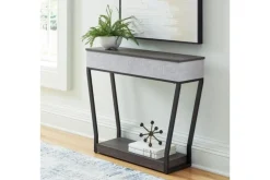 Sethlen Sofa Table In Gray/Black