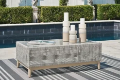 Seton Creek Outdoor Coffee Table In Gray