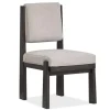 Shelby Side Chair In Coffee Bean, Wood Back
