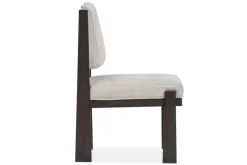 Shelby Side Chair In Coffee Bean, Wood Back