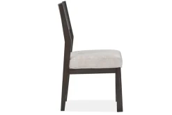 Shelby Side Chair In Coffee Bean, Wood Back