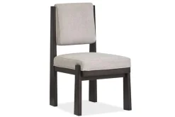 Shelby Trestle Dining Table & 4 Wood Back Chairs In Coffee Bean