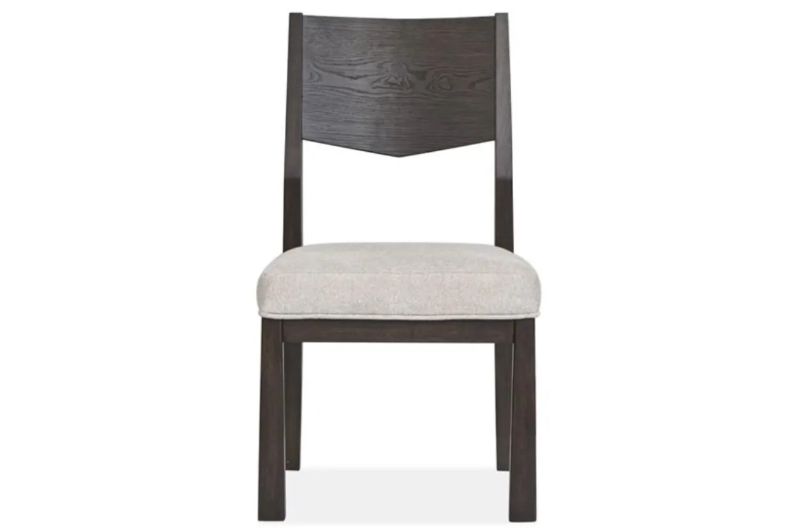 Shelby Trestle Dining Table & 4 Wood Back Chairs In Coffee Bean