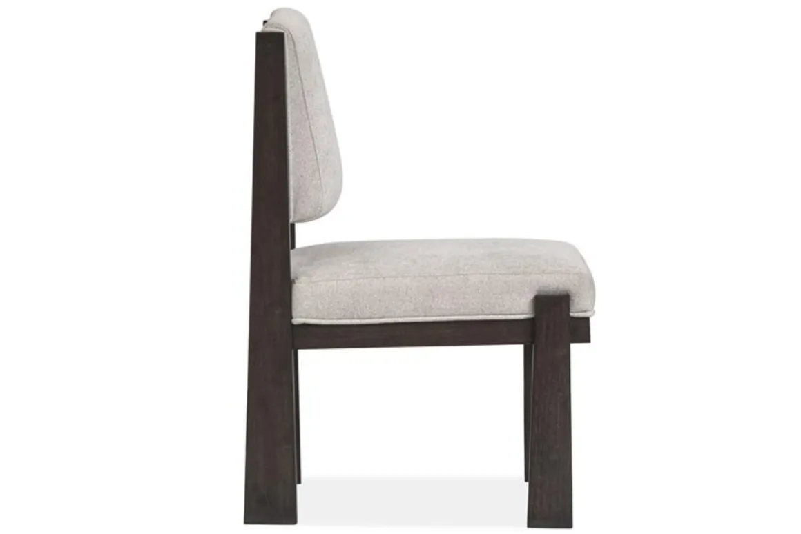 Shelby Trestle Dining Table & 4 Wood Back Chairs In Coffee Bean