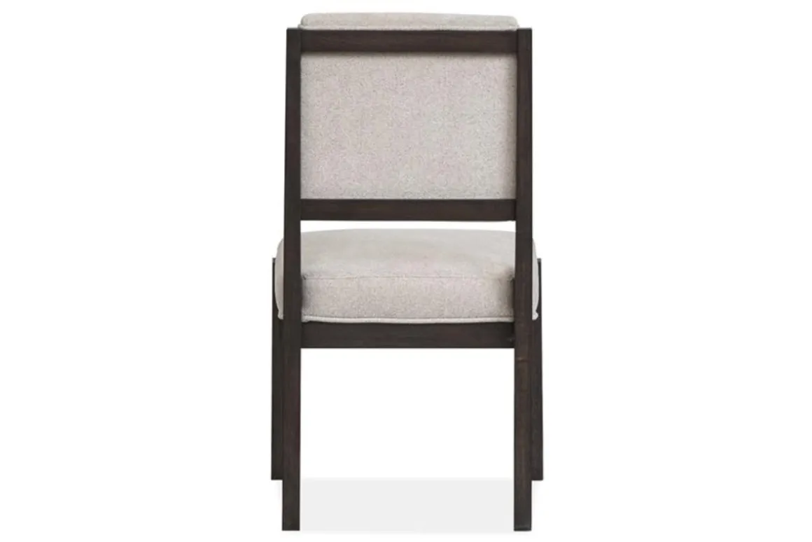 Shelby Trestle Dining Table & 4 Wood Back Chairs In Coffee Bean