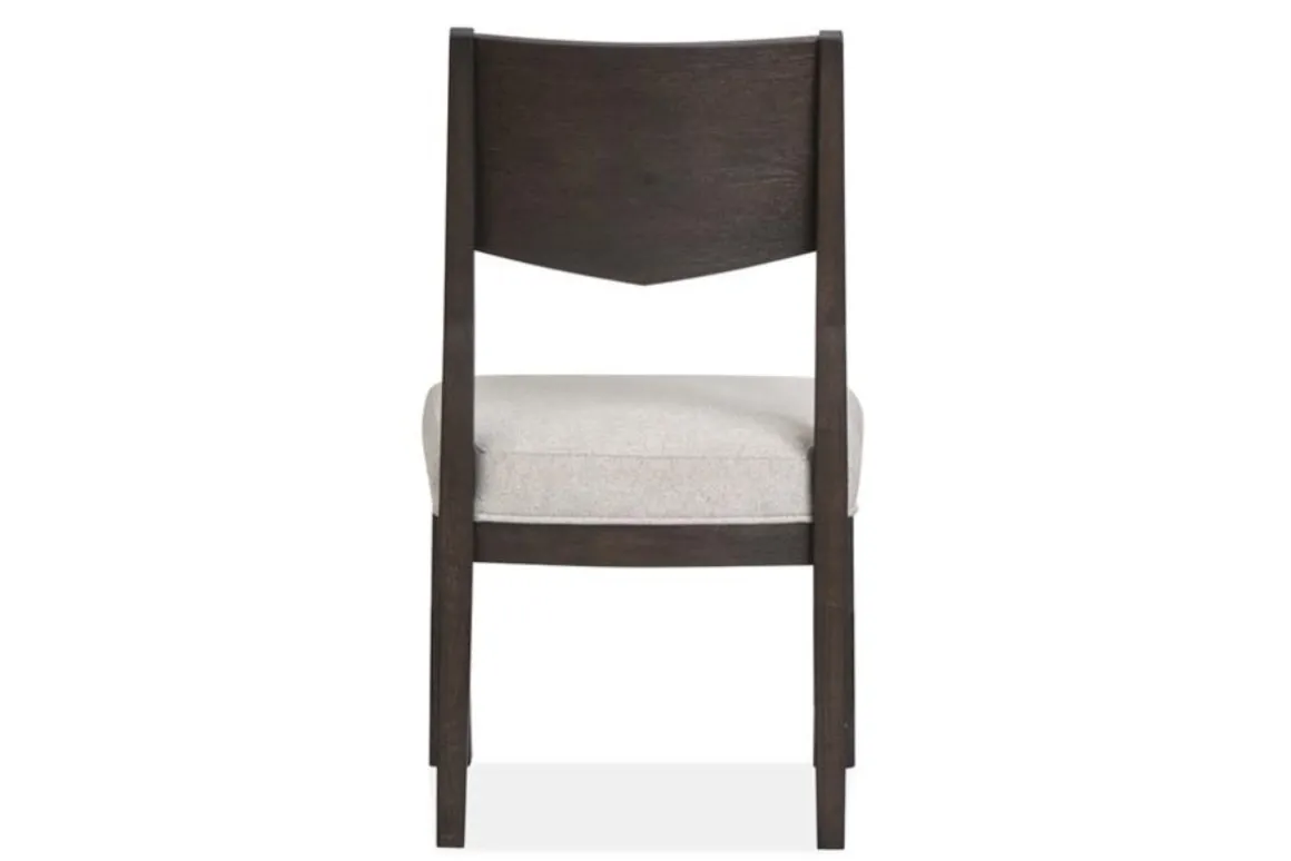 Shelby Trestle Dining Table & 4 Wood Back Chairs In Coffee Bean