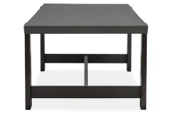 Shelby Trestle Dining Table, 4 Wood Back Chairs & 2 Upholstered Chairs In Coffee Bean