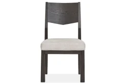 Shelby Trestle Dining Table, 4 Wood Back Chairs & 2 Upholstered Chairs In Coffee Bean