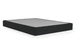 Sherwood Black Laminated Flat Foundation, Twin, High Profile