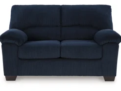 Simple Joy Sofa & Loveseat In Navy