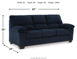 Simple Joy Sofa In Onyx