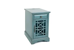 Skyy Chairside Table In Black