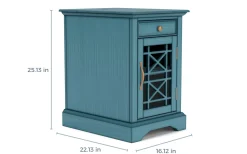 Skyy Chairside Table In Black