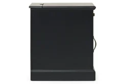 Skyy Chairside Table In Black