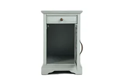 Skyy Chairside Table In Black