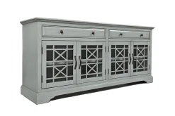 Skyy Media Console In Gray, 70 Inch