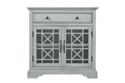 Skyy Media Console In Gray, 70 Inch