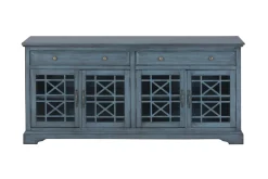 Skyy Media Console In Gray, 70 Inch