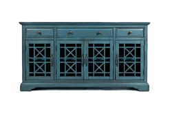 Skyy Media Console In Gray, 70 Inch