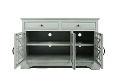 Skyy Media Console In Gray, 70 Inch