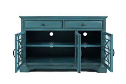 Skyy Media Console In Gray, 70 Inch