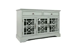 Skyy Media Console In Gray, 70 Inch