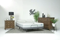 Sleepmor 12 Inch Copper Infused Medium Mattress & Adjustable Foundation, Twin