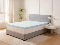 Sleepmor 3 Inch Gel Infused Ventilated Mattress Topper, Twin