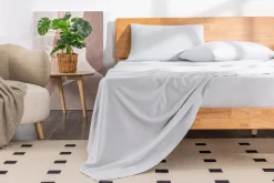 Soft Wash Sheets In White, Twin