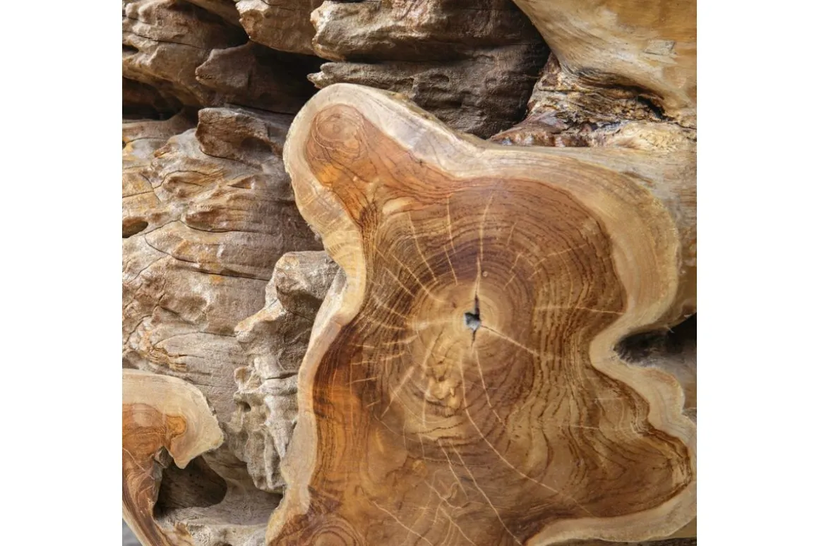 Sola Outdoor Round End Table In Natural