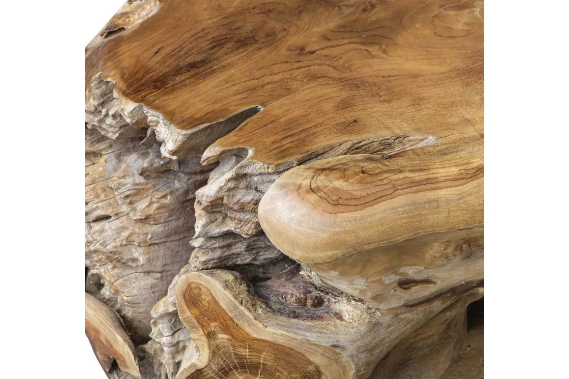 Sola Outdoor Round End Table In Natural