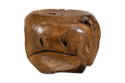 Sola Outdoor Round End Table In Natural