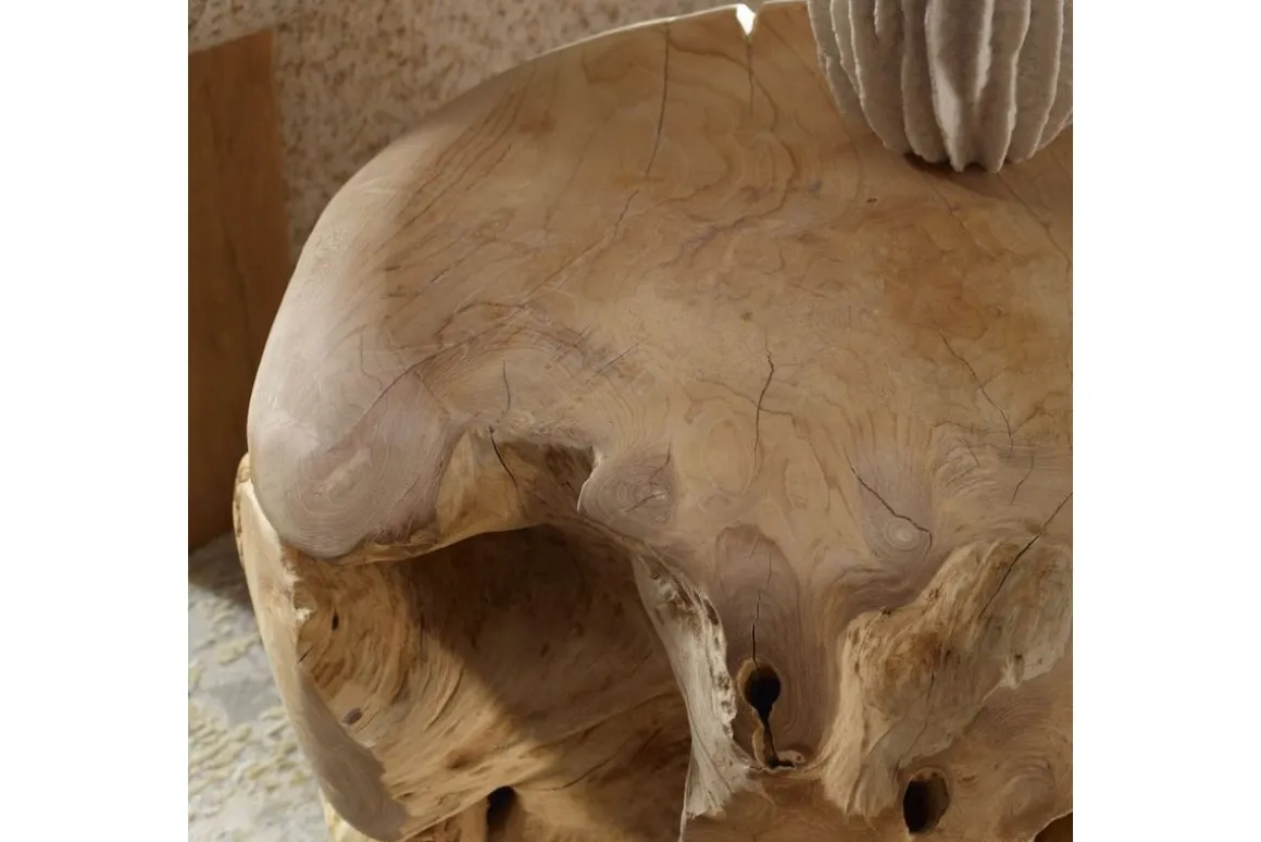 Sola Outdoor Round End Table In Natural