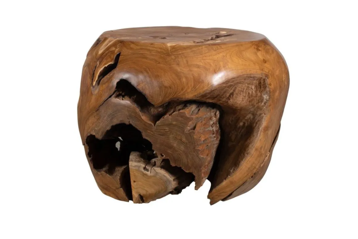 Sola Outdoor Round End Table In Natural