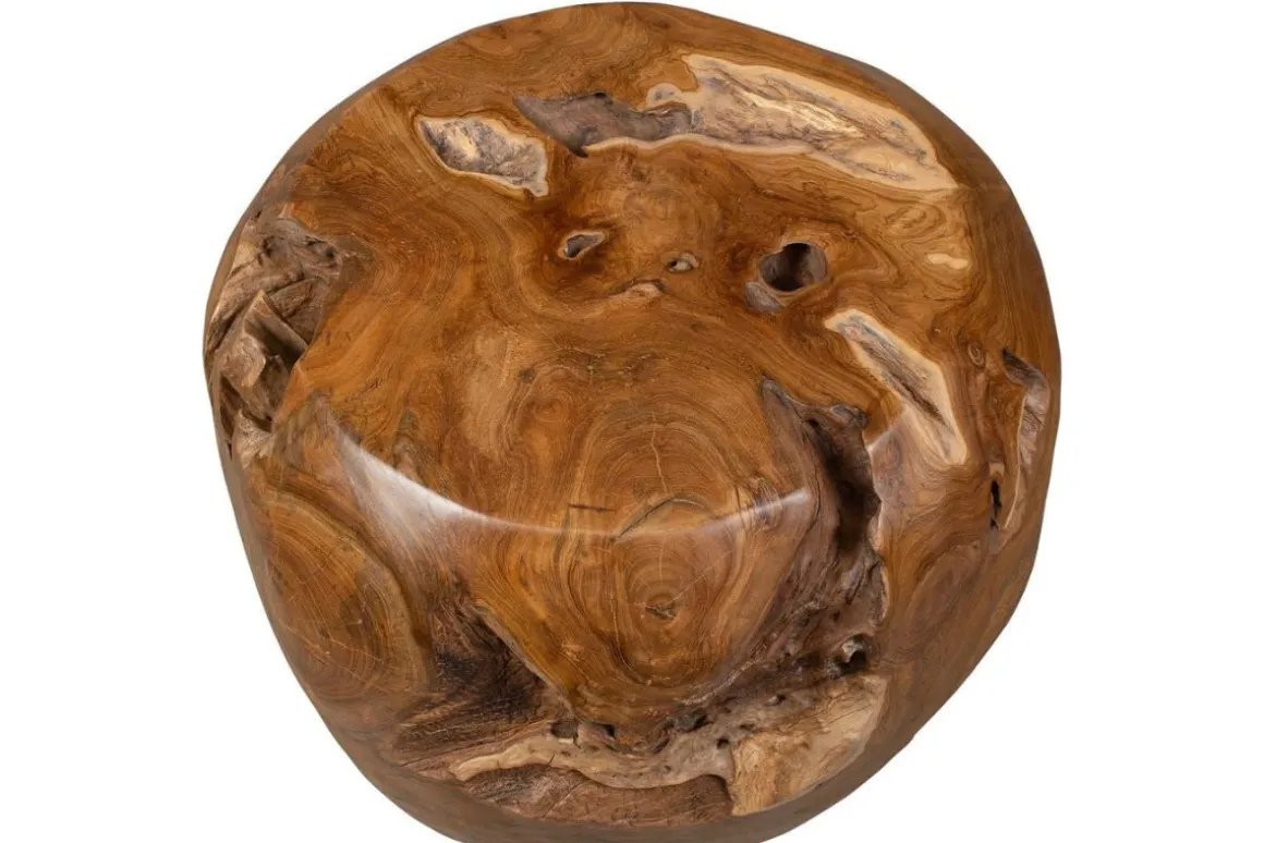 Sola Outdoor Round End Table In Natural