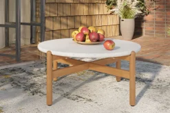 Solstice Outdoor Coffee Table In Brown