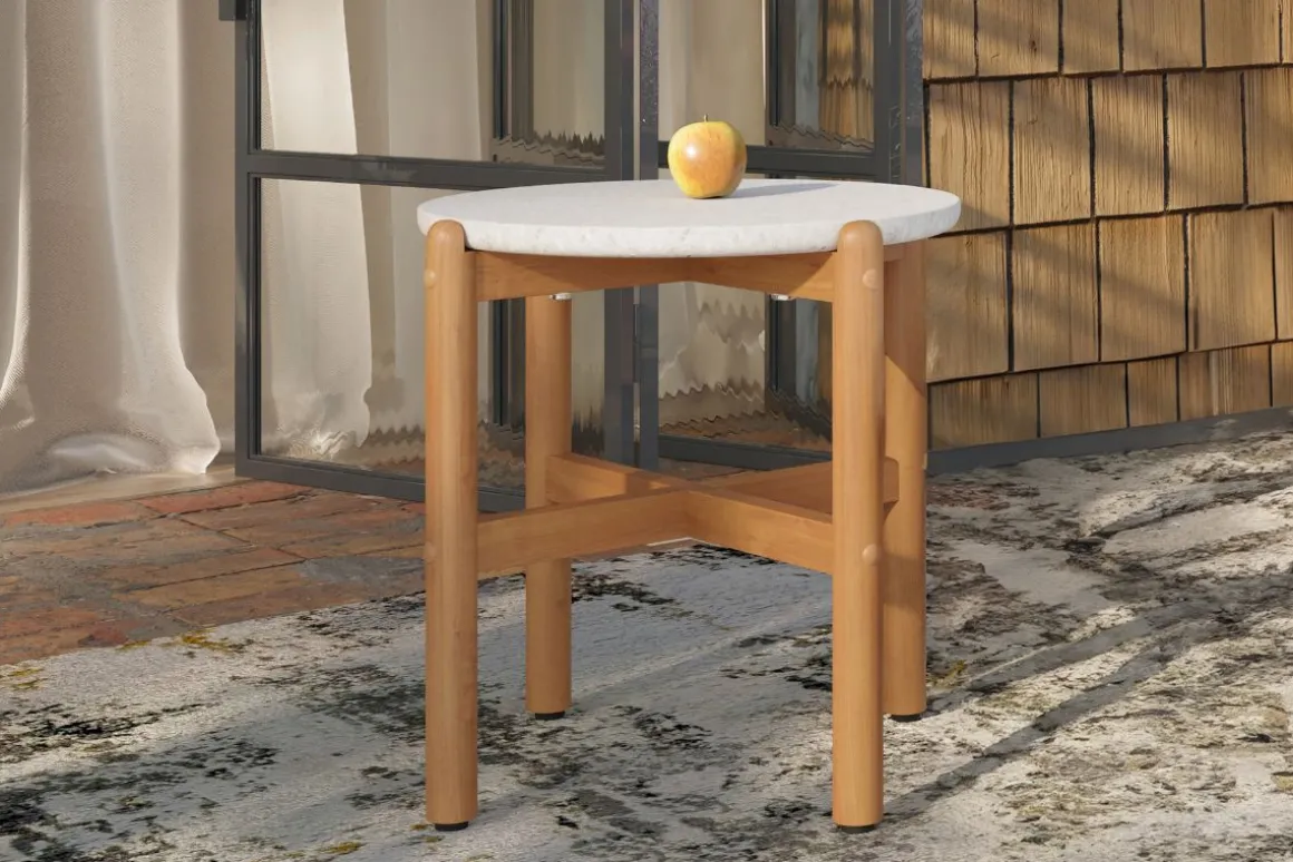 Solstice Outdoor End Table In Brown