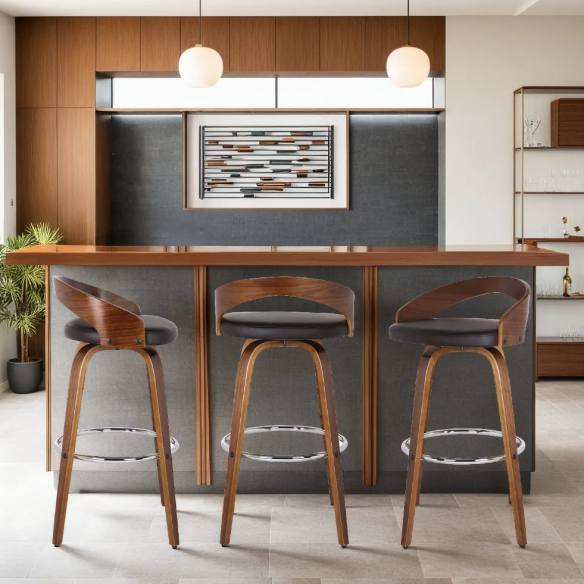 Sonia Barstool In Brown