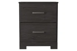 Stelsie Nightstand In Dark Charcoal