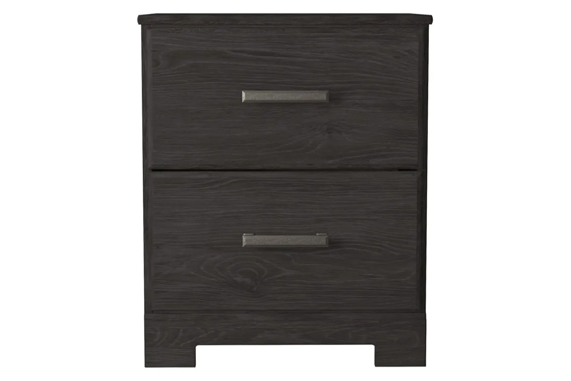 Stelsie Nightstand In Dark Charcoal
