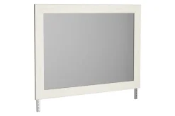 Stelsie Panel Bed, Dresser, Mirror & Nightstand In Gray, Full