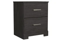 Stelsie Panel Bed, Dresser, Mirror & Nightstand In Gray, Full