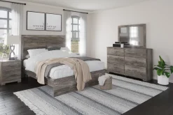 Stelsie Panel Bed In Gray, Full